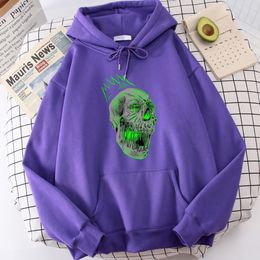 Men s Polos Green Mutant Zombie Skeleton Hoodies Mens Unique Soft Sweatshirt Versatile O Neck Clothing Classical Oversized Hoodie For Men 230629