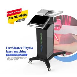 Professional Low level diode laser Pain Relief 635nm 405nm Wavelength Cold Laser machine Low Back pain treatment Red Light LUX Master Physio Physiotherapy device