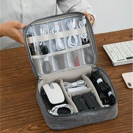 Storage Bags Travel Closet Organiser Bag Portable Cable Case For Headphones Digital Zipper Charger Cosmetics Pouch
