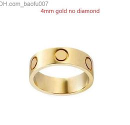 Band Rings Nail Ring Designer Ring For Women/Men Carti Rings Diamond Gold Band Luxury Jewelry Accessories Titanium Steel Gold-Plated Never Z230629