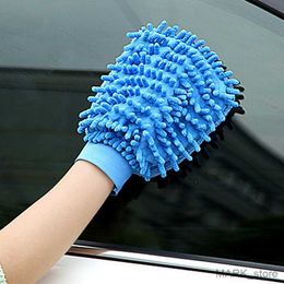 Glove Double-sided Waterproof Car Wash Gloves Thick Microfiber Car Cleaning Glove Motorcycle Washer Car Care Towel R230629