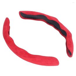 Steering Wheel Covers 38cm Breathable Suede Car Cover Anti-Slip Dust Proof Decoration Trim Universal