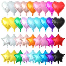 Other Event Party Supplies 50pcs 18inch Star Heart Aluminum Balloons Inflatable Helium Balloon Birthday Party Decorations Kids Wedding Engagement Globos 230628