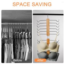 Hangers Practical Space Saving Smooth Finish Multi-functional Vest Camisole Bra Organiser Rust-free Dorm Supply