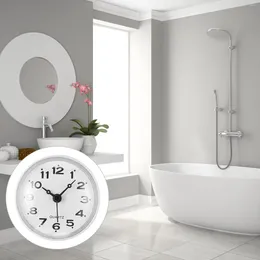 Wall Clocks Sucker Clock Digital Waterproof Hanging Silent Bathroom Anti-fog Desktop Operated Pvc Office