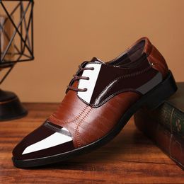 Boots 2022 Formal Shoes Men Pointed Toe Men Dress Shoes Leather Men Oxford Formal Shoes for Men Fashion Dress Footwear 3848