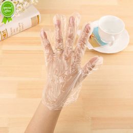 100Pcs Disposable Waterproof Gloves Clean PE Garden Household Restaurant BBQ Plastic Multifuctional Gloves Food Eco-friendly