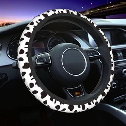 Steering Wheel Covers Dalmatian Spots Cover Universal Fit 15 Inch Neoprene Anti-Slip Breathable Auto Car Wheels Protector