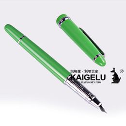 Pens MMS KAIGELU 369 Fountain Iridium Sign Pen Classic Style Silver Clip Extra Fine Nib Writing Fashion Business Gift For Student