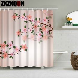 Shower Curtains Decorative Home Decoration Leaf Flower Shell Animals Fabric Shower Curtain Bath Bathing Bathroom Shower Curtain with Hooks 230629