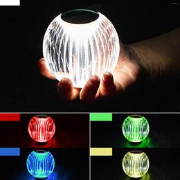 Night Lights Touch Light Desktop Lamp Luminous With Stand Base Transparent RGB Dimmable For Bedroom Home Festivals Room Ornaments