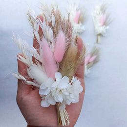 Dried Flowers Small for Crafts Pampa Mini Dry Flower Natural Bouquet Home Decor Wedding Autumn Decoration DIY