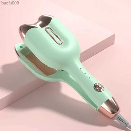 Cat Head Curling Iron 2 Barrels Roll Portable Professional Ceramic Tourmaline Hair Roller Curl Deep Waver Curler Perm Splint L230520