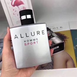 Top Brand Man Perfume 100ml Allure Homme Sport Perfumes 3.4fl.oz Eau De Toilette Long Lasting Smell EDT Men Parfum Fragrance Cologne Spray Longer Lasting Fast ship