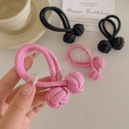 Hair Rope Scrunchies Headwear Rubber Band High Elastic High Ponytail Holder Chinese Knotting For Women Durable