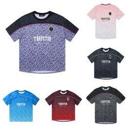 Trapstar t Shirt Mens Designer Football Jersey Summer Casual Hip Hop Streetwear Breathable Tees Street Fashion Tops Qt9c