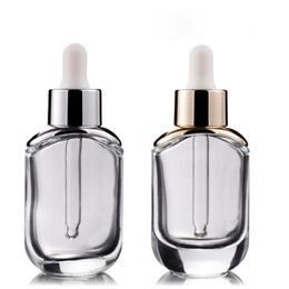 Newest 30ml Essence Bottles High-grade Cosmetic Bottle Empty 1OZ Thick Shoulder Bottle Cosmetic Packaging for Skin Care Cream Sqcdj