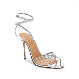 Sandals Round Toe Comfort Shoes For Women Beige Heeled Large Size Black Big Girls Rhinestone High Low Stiletto Fashion Casual Sc