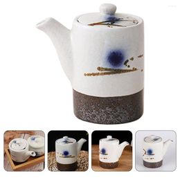 Storage Bottles Vinegar Pot Soy Sauce Bottle Kitchen Dispensers Holder Japanese Condiment Ceramic Jar