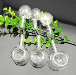 Glass Smoking Pipes Manufacture Hand-blown hookah Bongs Transparent glass concave pot