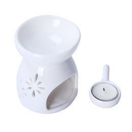 Fragrance Lamps Ceramic Oil Burners Wax Melt Holders Aromatherapy Essential Aroma Lamp Diffuser Candle Tealight Holder Home Bedroom Dhl9J