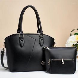 Evening Bags 3 Psc/set Women's Handbags Large Capacity Women Bag Ladies Leather Tote Fashion Shoulder For 2023 Wallet