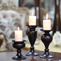 Candle Holders Unique Pillars Holder For Table Centerpiece Metal Stand Decorative Fireplaces Y5GB