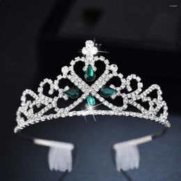 Hair Clips Crystal Crown And Headband Headdress Five Colours Rhinestones Flower Girl Bridesmaid Wedding Accessories Jewellery