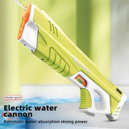 Sand Play Water Fun Burst Electric Water Gun Kids Outdoor Summer Auto Water Sucking Strong Power Shooting Water Fight Game Toys Gifts For Kids 230629
