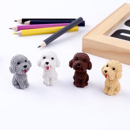 Eraser 36 Pcs Cute Teddy Puppy Eraser Cartoon Simulation Dog Can Insert Pencil Eraser Children's Sports Prize Kawaii Stationery