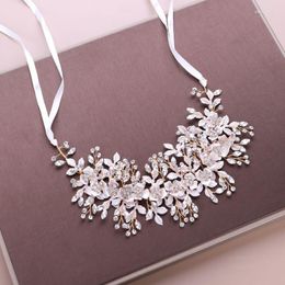 Hair Clips Baroque Leaf Headband Bridal Hairbands Crown Headpiece Headdress Wedding Accessories Bride Tiara Jewelry TEN