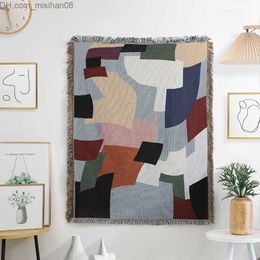 Tapestries Tapestries Casual Abstract Blankets Decoration Colourful Carpet Sofa Leisure Single Tapestry Throw 221201 Z230630