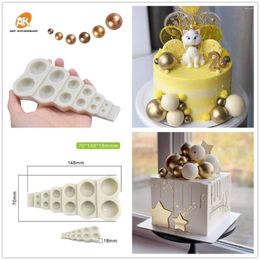 Baking Moulds Magic Bubble Silicone Mould Of Dried Flower Resin Decorative Craft DIY Arc Ring Mould Type Epoxy Moulds For Jewellery