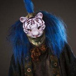 Party Masks Halloween Tiger Half Soft Foam Face Mask Pig Unisex Animal Carnival Fancy Dress Accessories 230630