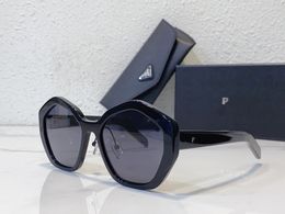 Designer's Irregular Logo p Sunglasses for Men and Women's Polygonal Plate Glasses Tempered Glass Lenses and Sunglasses