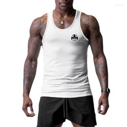 Men's Tank Tops Muscleguys Mesh Gym Top Mens Fitness Stringer Singlets Bodybuilding Sleeveless Shirt Summer Slim Fit Quick Dry Sports Vest