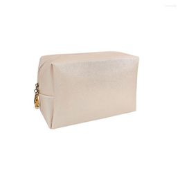 Storage Bags Sorting Sack Makeup Pouch Bag Lock Foldable Design Multipurpose Large Capacity With Handle Gym Gold