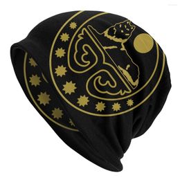 Berets Chechen Coat Of Arms Bonnet Femme Hip Hop Knitting Skullies Beanies Cap Men Women Autumn Winter Warm Chechnya Slouchy Beanie Hat