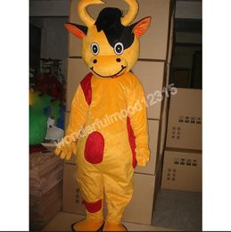 New Adult Character Cute Cow Mascot Costume Halloween Christmas Dress Full Body Props Outfit Mascot Costume