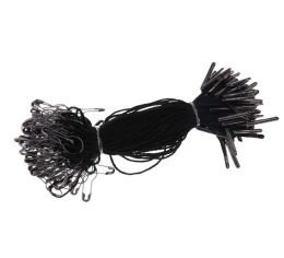 1000 pcs black hang tag string with black pear shaped safety pin 105cm good for hang garment tags9036310