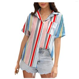Women's Blouses Blouse Woman Collection 2023 Buttoned Shirt Trends Chiffon Loose Summer Shirts For Women Youth Vintage Asymmetrical
