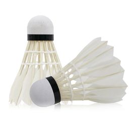 Badminton Shuttlecocks The Black and White Goose Feather Competition Windproof Training Ball Is Resistant To Hitting Not Easy Rot 230629