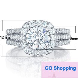 New Fashion Ring Full Rhinestone Zircon Copper Jewellery Wedding Rings Wholesale