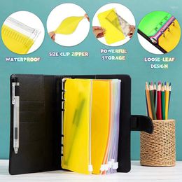 Imitation Leather Budget Planner A6 Notebook Loose Leaf Binder Account Book Money Notepad Organiser For Saving