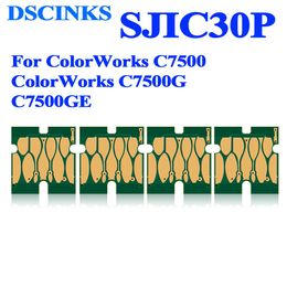 Supplies 100% Stable SJIC30P ink cartridge chip for Epson ColorWorks C7500 C7500G C7500GE Printer SJIC30P one time use chip
