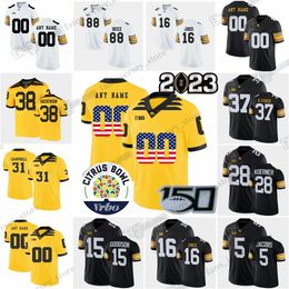 Custom College Iowa Hawkeyes Football Jerseys Lukas Van Xavier Nwankpa Cooper DeJean Kaleb Johnson Joe Labas Cade McNamara Smith-Marsette Any Name Number S-6XL