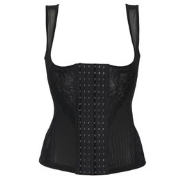 New Waist corset slimming Women corsets Body Shaper vest flower Shoulder strap Waist trainer 6hooks S 3XL high quality278R