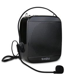 Speakers Shidu 15w Portable Voice Amplifier Wired Microphone Megaphone Audio Sound Speakers for Teachers Tour Guide Yoga Instructor S512