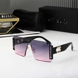 Brand sunglasses New Women's Framed Trimmed Sunglasses Dark Small Fragrance Sunshade Windshields Large Frame UV Protection Glasses