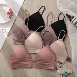 Bras Women Sexy Seamless Deep V Neck Female Breathable Underwear Push Up U Back Brassiere Padded Wireless Intimates Lingerie